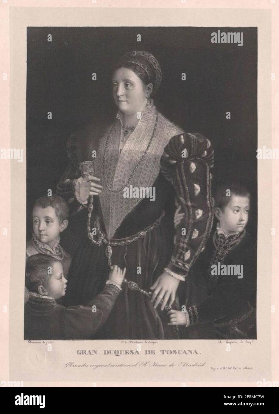 Álvarez de Toledo, Eleonora. Foto Stock