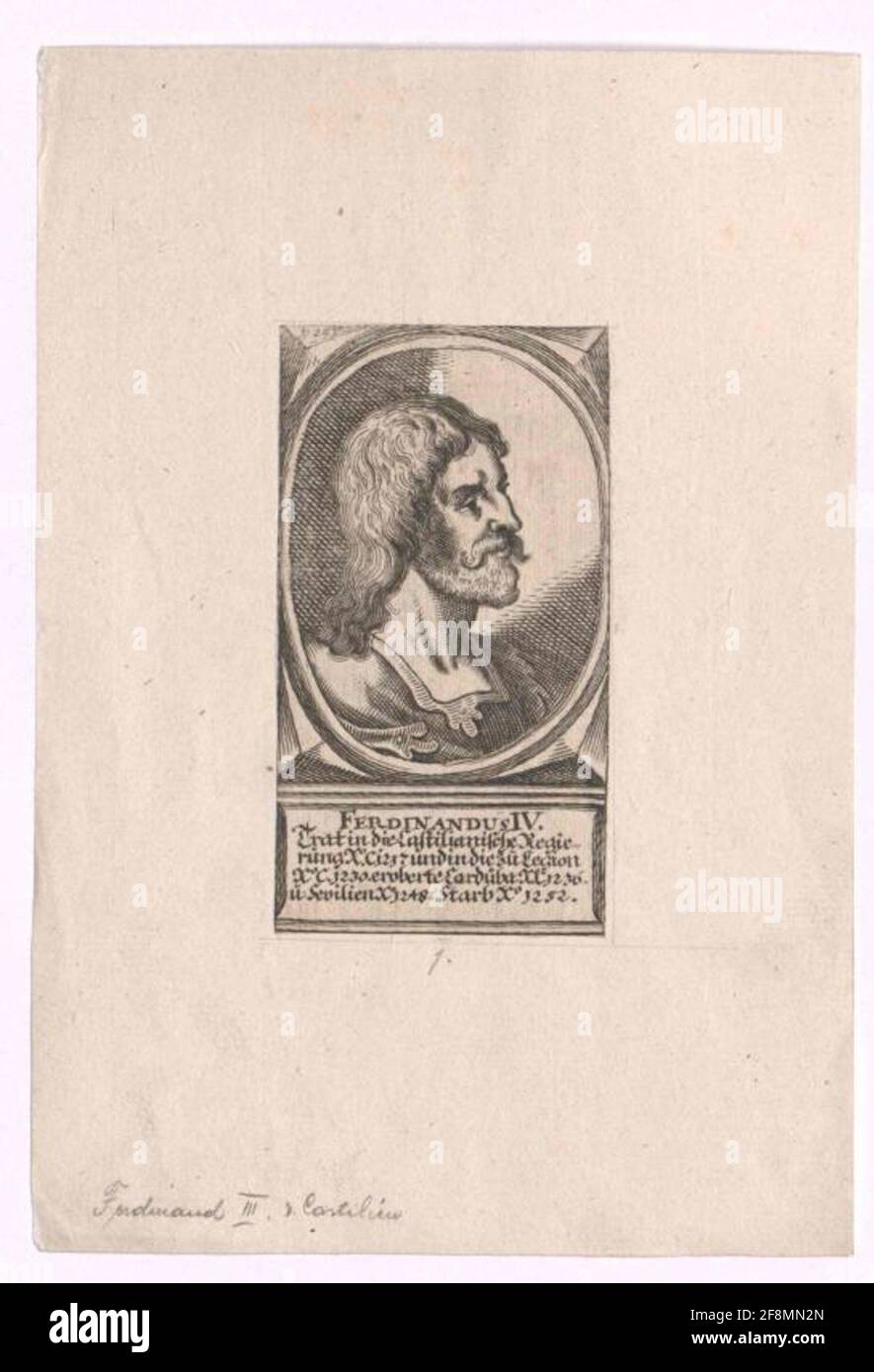 Ferdinando III, il Santo, Re di Castiglia e León. Foto Stock