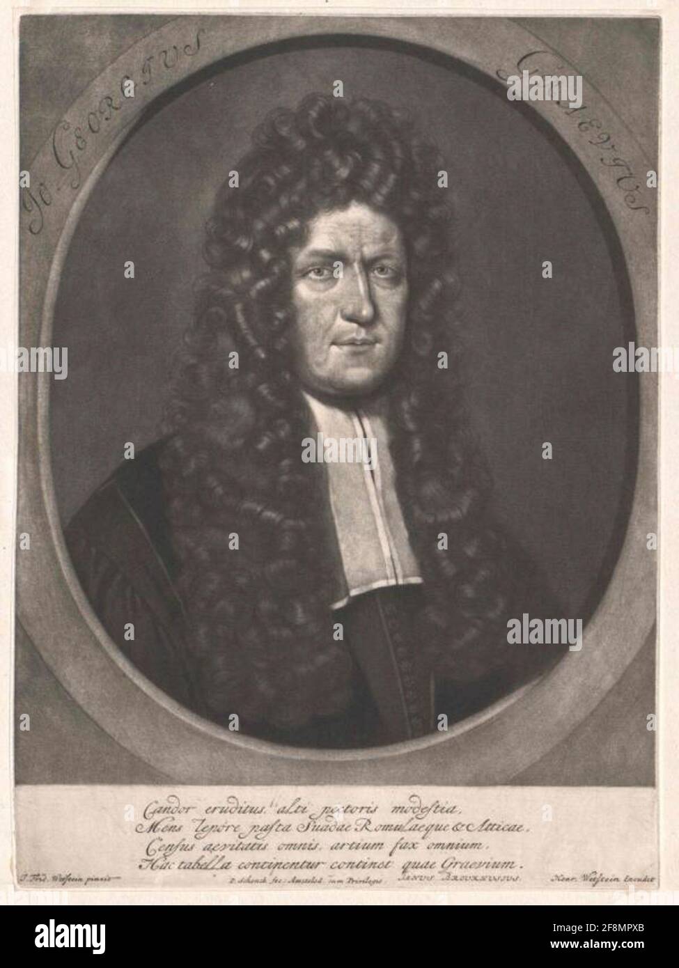 Grävius, Johann Georg Schabküngerist: Schenk, Pieter (1646) Editore: Wetstein, HenricusDation: 1675 / 1726Sto di fronte: Amsterdam Foto Stock