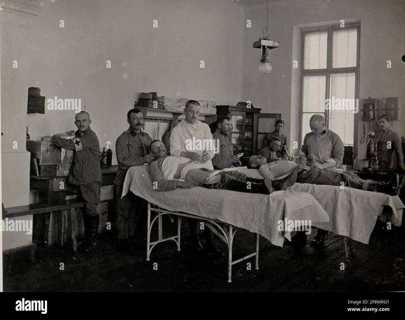 Feldspital 3/13, sala operatoria. Open.am 6.V.1916. Tlumacz. . Foto Stock