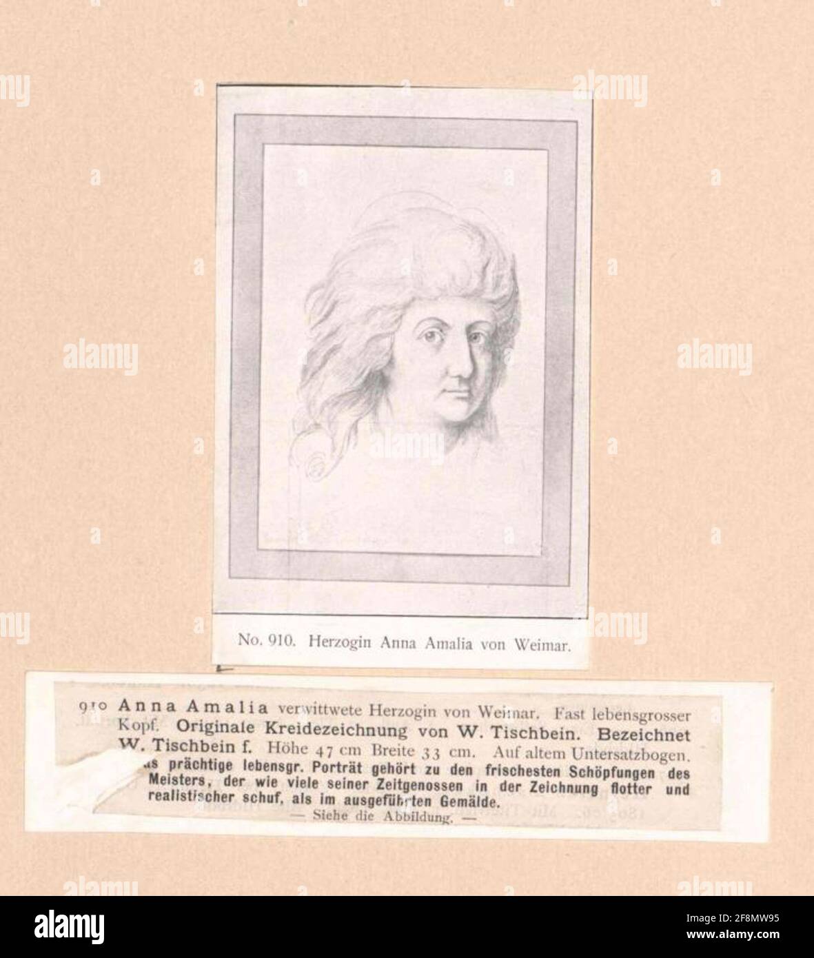 Anna Amalia, Duchessa di Braunschweig-Wolfenbüttel. Foto Stock