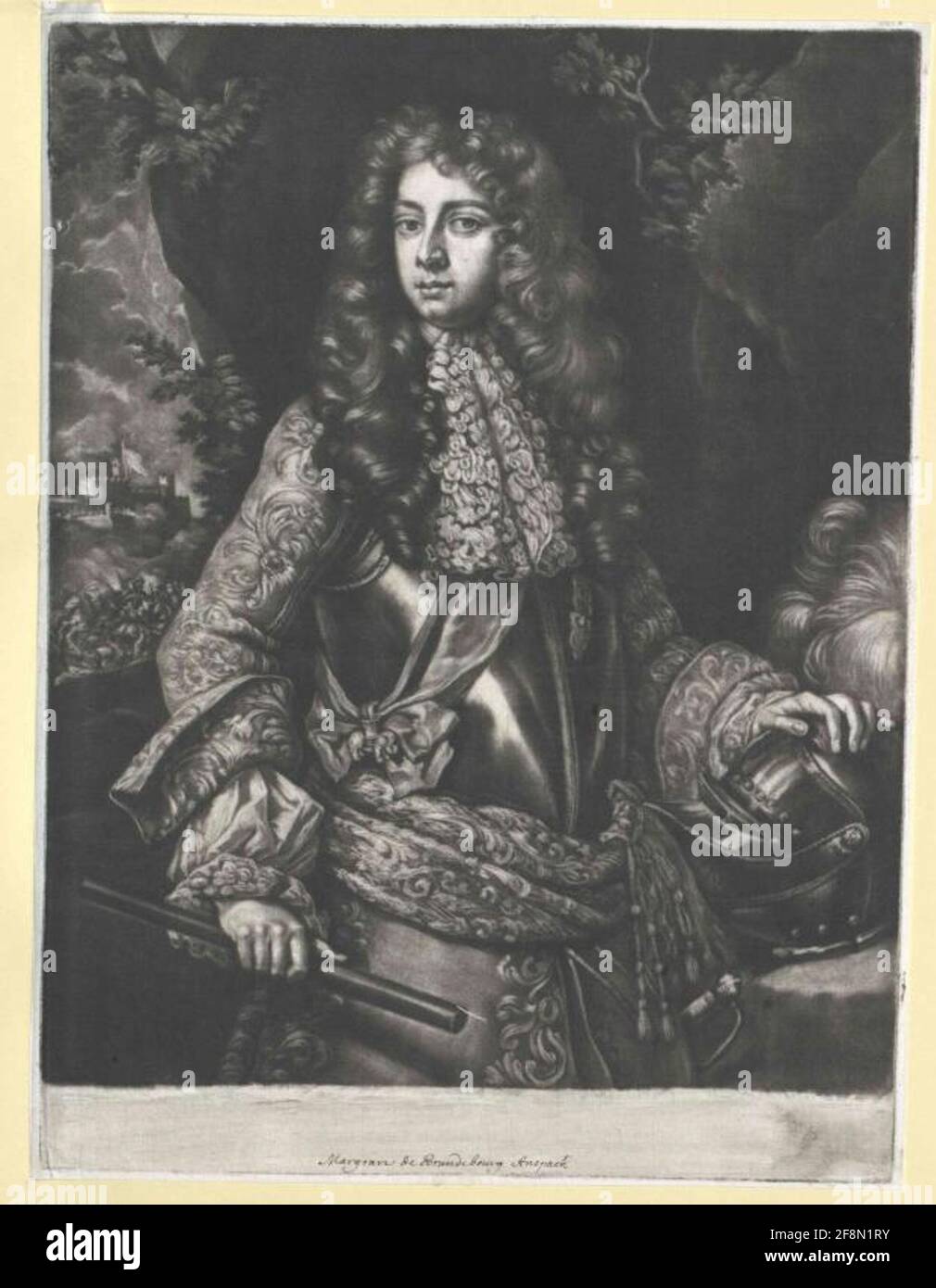 Johann Friedrich, Markgravio di Brandeburgo-Ansbach. Foto Stock