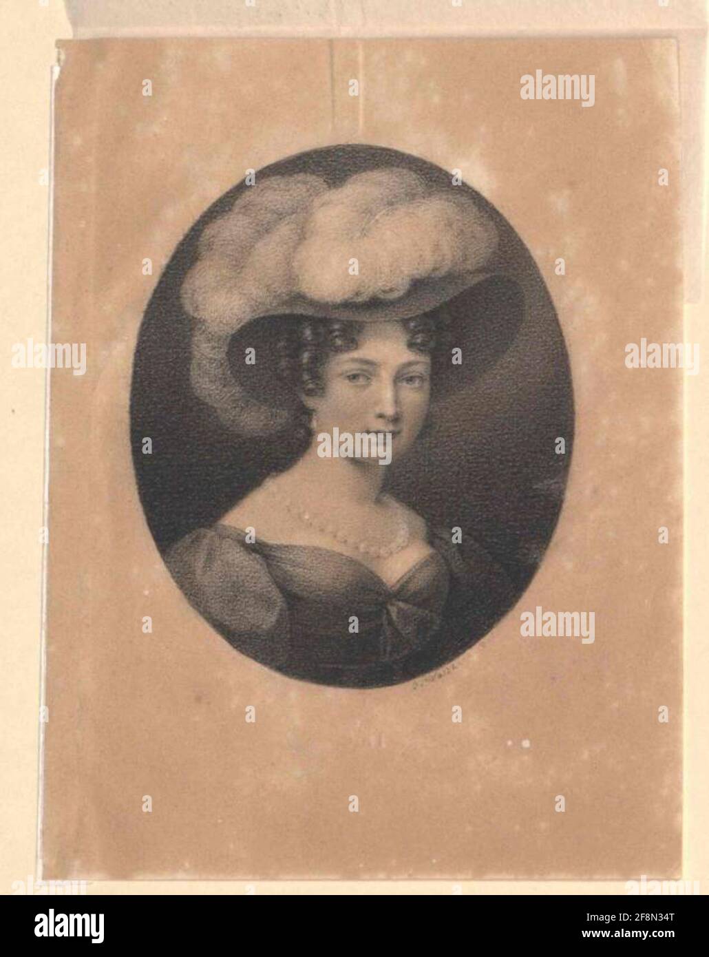 Teresa, Principessa di Sassonia-Hildburghausen (1792-1854). Foto Stock