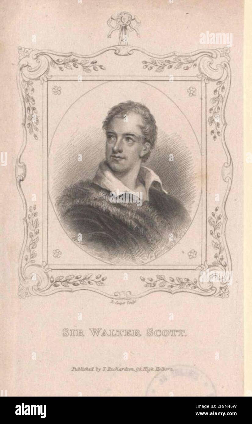 Scott, Sir Walter . Foto Stock