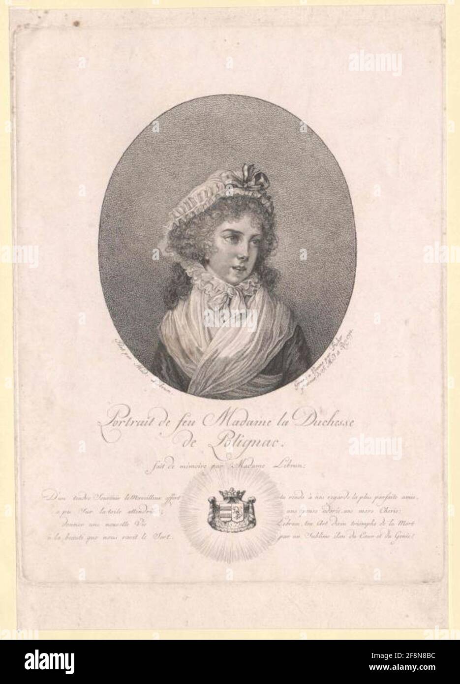 Polastron, Yolande Martine Gabrielle de. Foto Stock