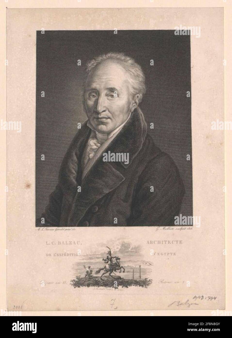 Balzac, Charles Louis. Foto Stock