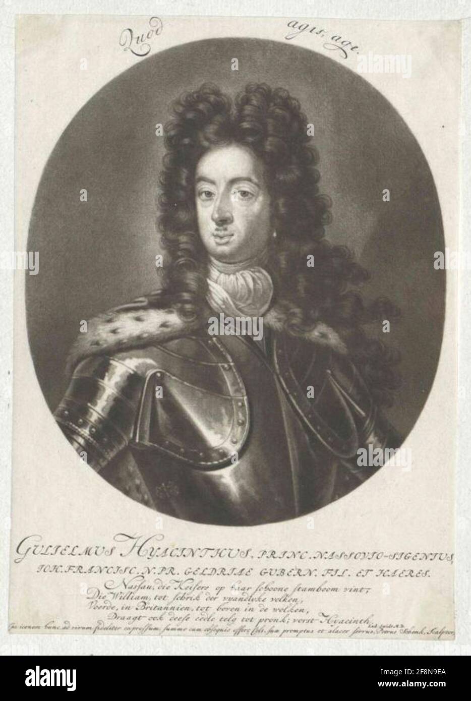Guglielmo Iazinth, principe di Nassau-Siegen. Foto Stock