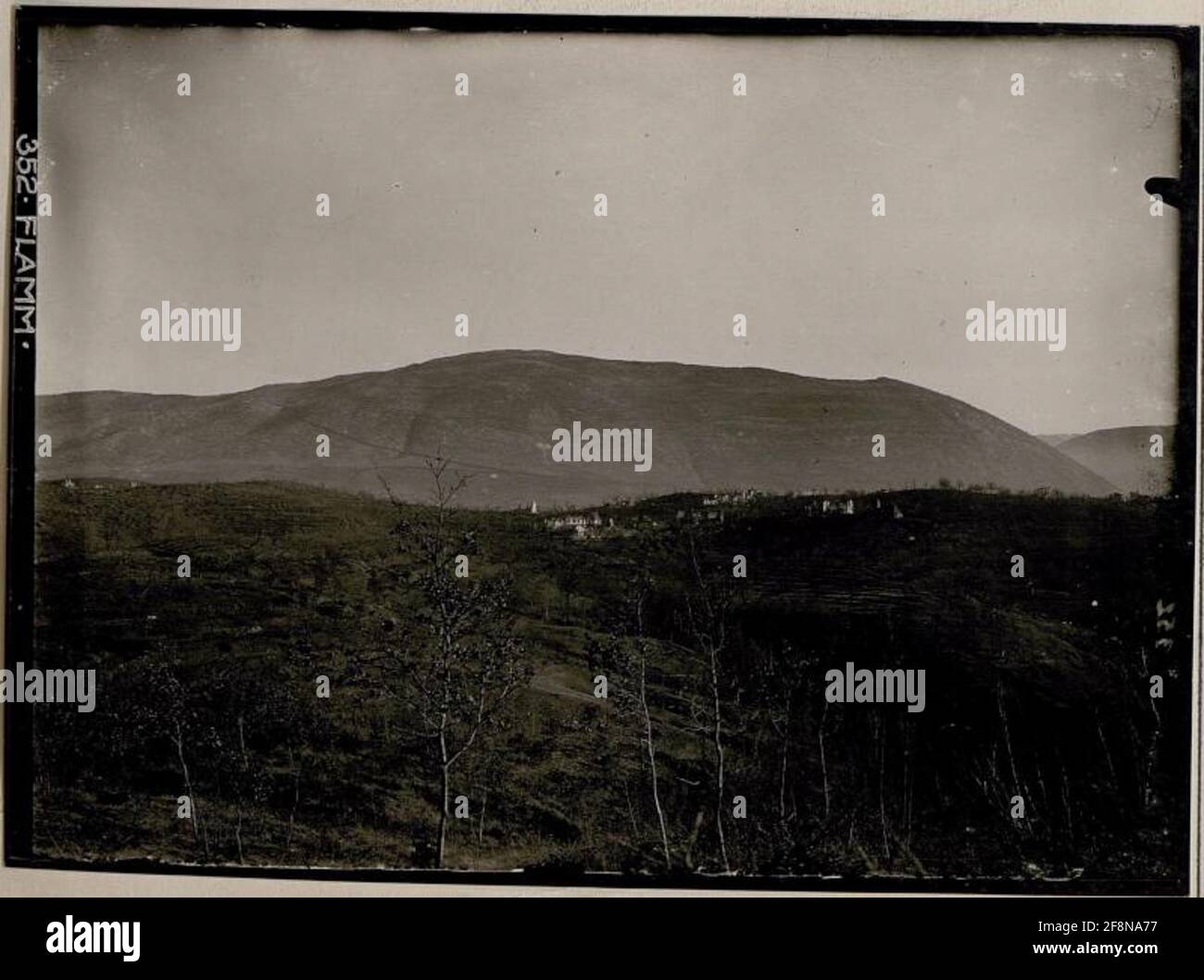 Parte sud-ovest di Oslavija con altezza 165, visto in altezza 150. Foto Stock