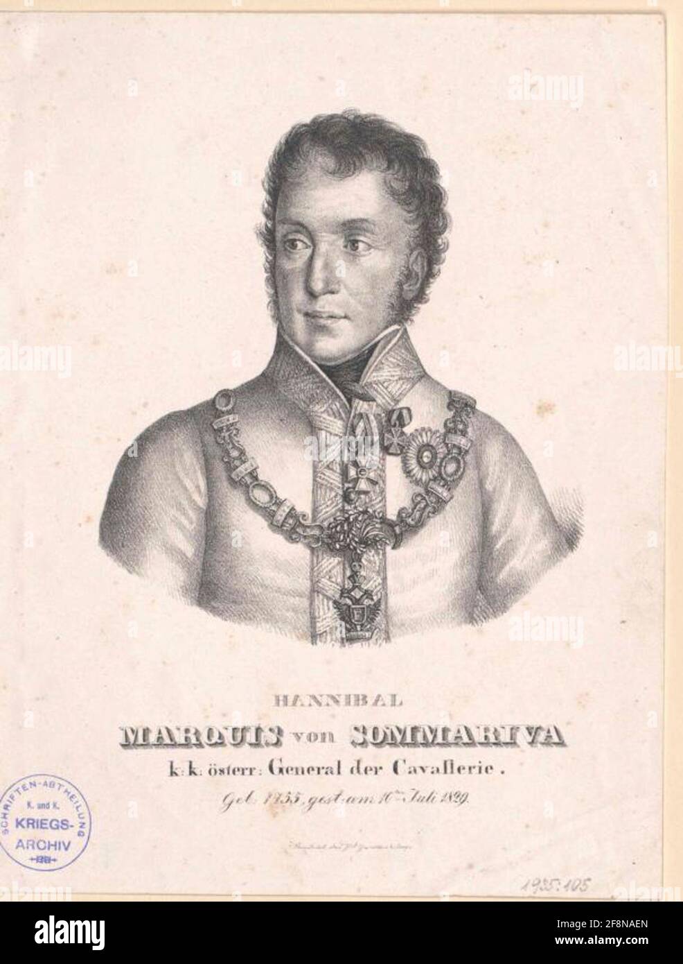 Sommariva, marchese Annibale . Foto Stock