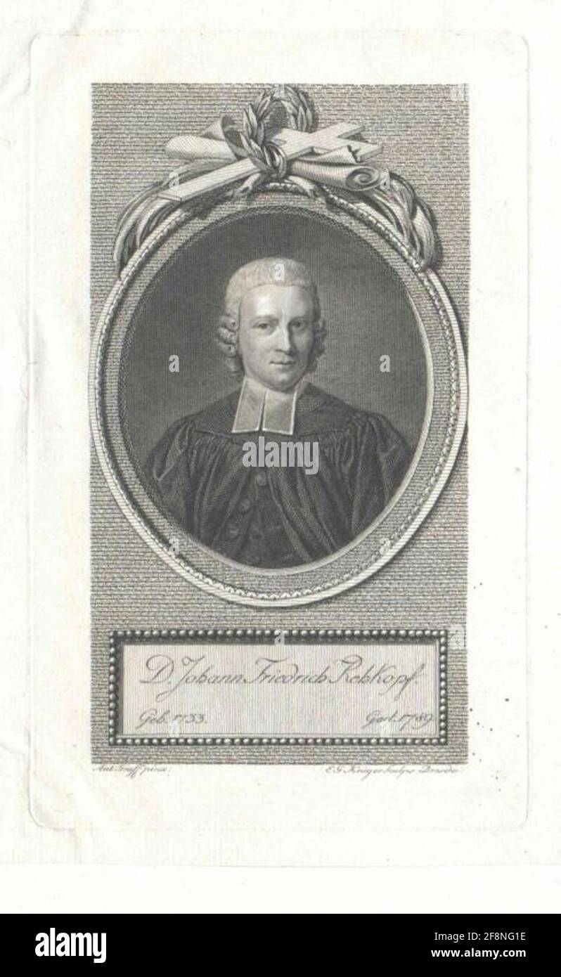 Rehkopf, Johann Friedrich. Foto Stock