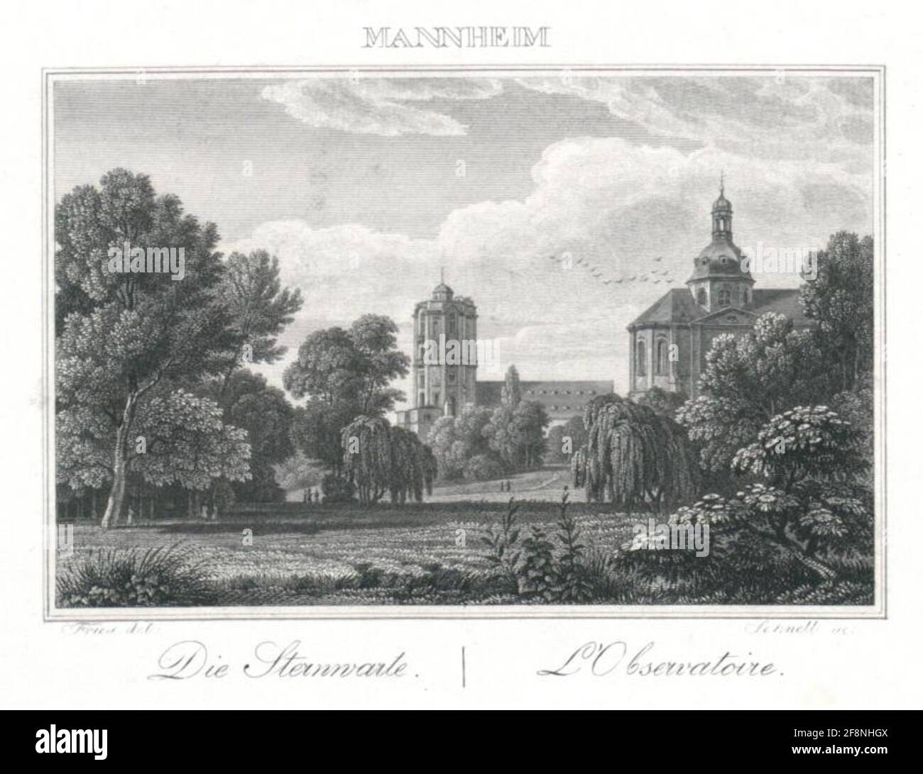 Mannheim. L'osservatorio. L'Observatoire. Foto Stock