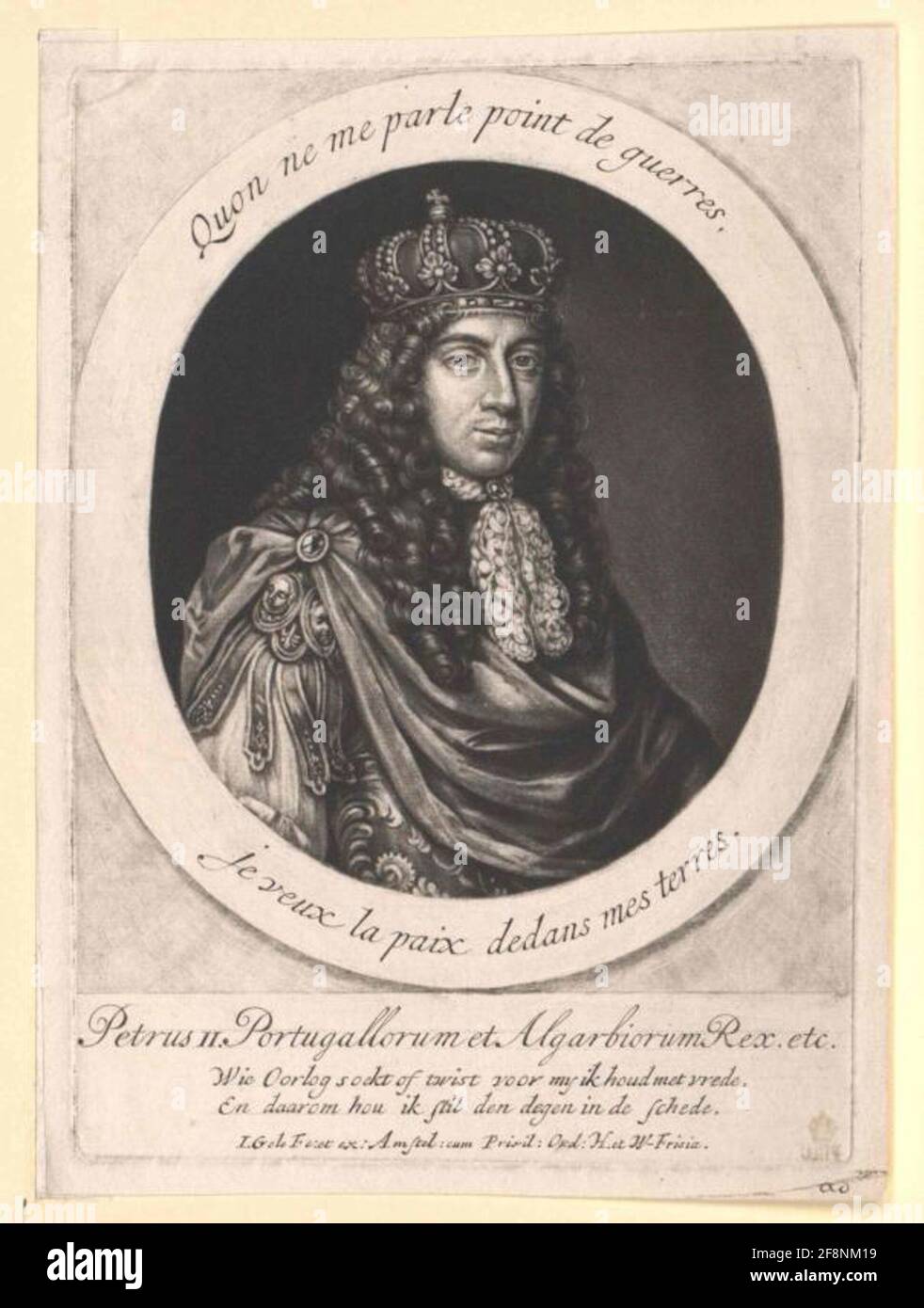 Pietro II, re del Portogallo. Foto Stock