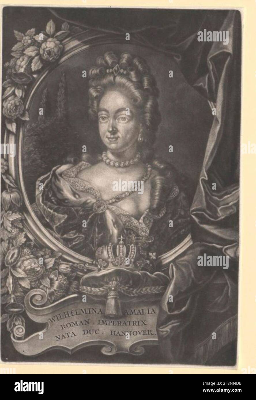 Wilhelmine Amalie, Principessa di Braunschweig-Lüneburg 1701/1733 Foto Stock