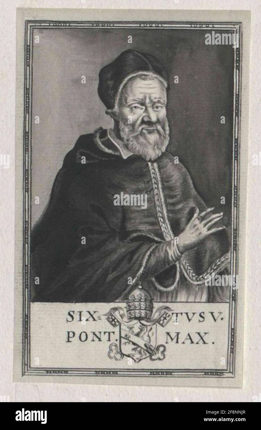 Sisto V., papà . Foto Stock