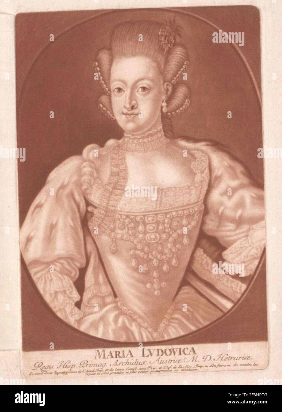 Maria Ludovika, Infantin di Spagna. Foto Stock