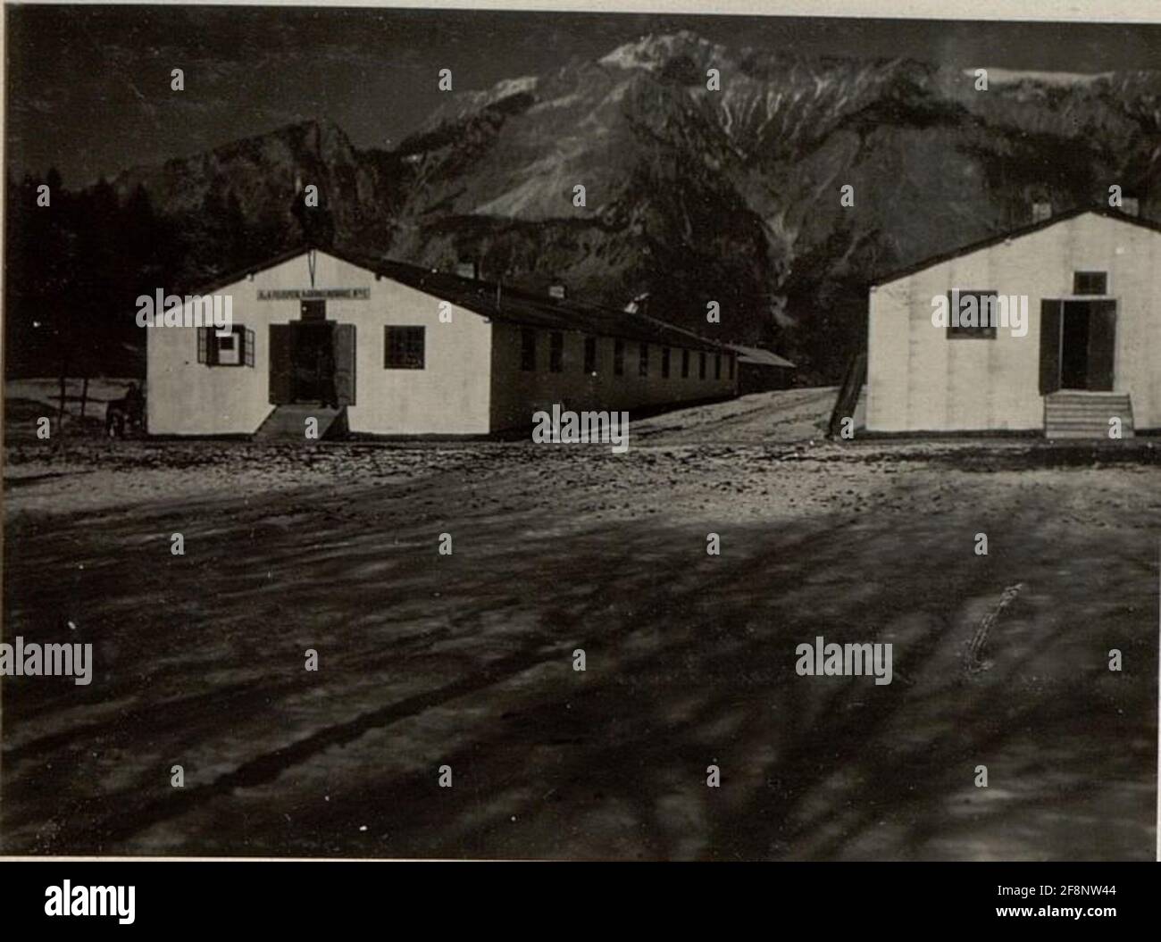 Thörl Maglern Feldspital 8/9. Baracche toted knitten fields. . Foto Stock