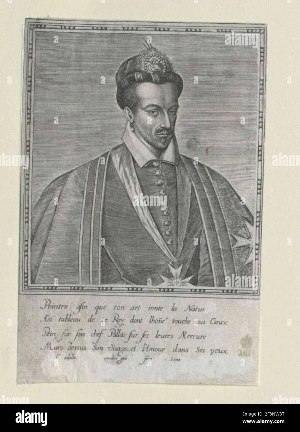 Heinrich III, re di Francia Stecher: Granthomme, Jacquesverleger: Gourdelle, Pierre (1530) Foto Stock