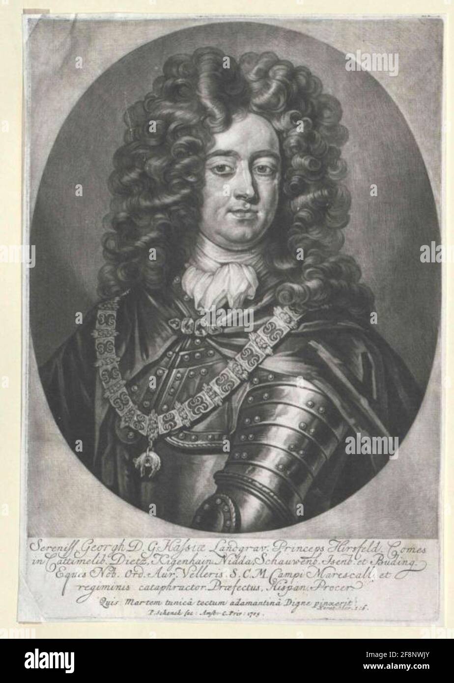 Georg, Landgravio d'Assia-Darmstadt Schabürgerist: Schenk, Pieter (1646) Factist luogo d'origine: Amsterdam Foto Stock