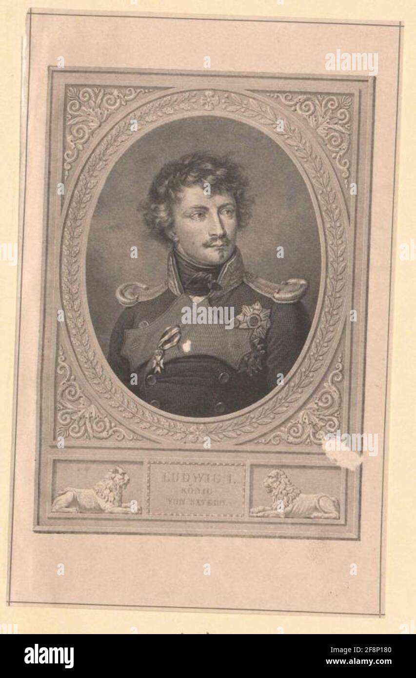 Ludovico i, re di Baviera. Foto Stock