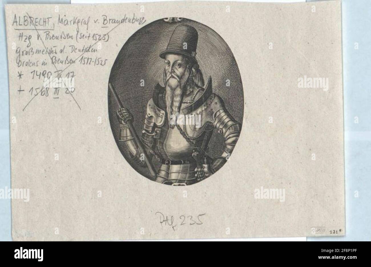 Albert Alcibiades, Elettore di Brandeburgo. Foto Stock