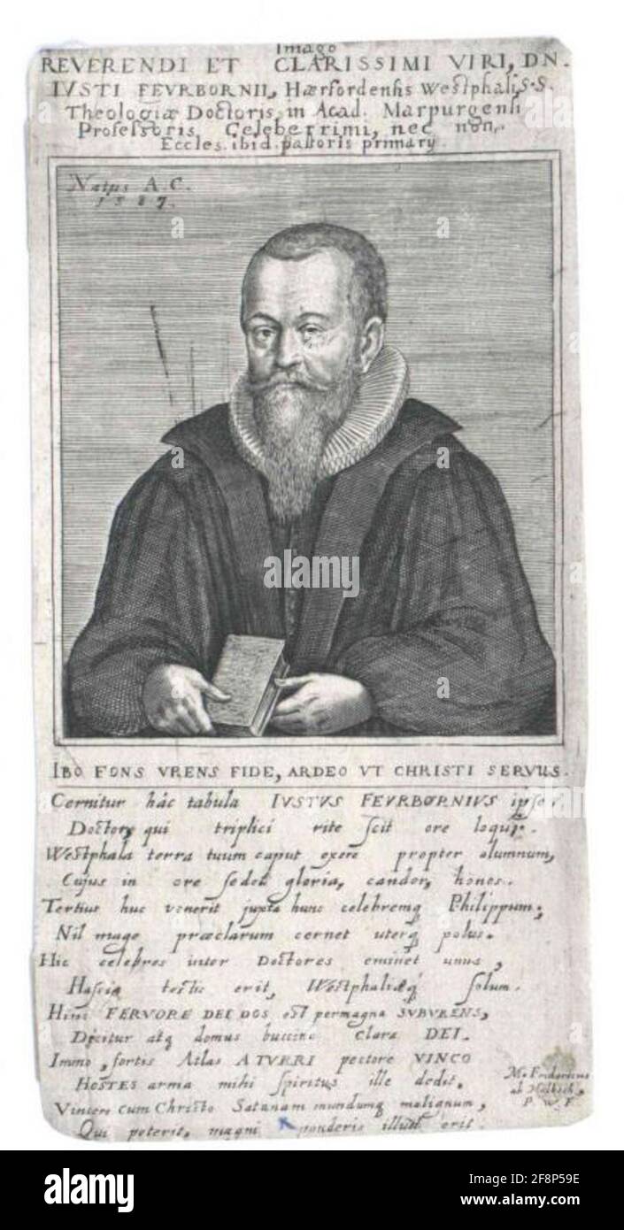 Feuerborn, Justus Stecher: Heyden, Jacob van der (1573) Foto Stock