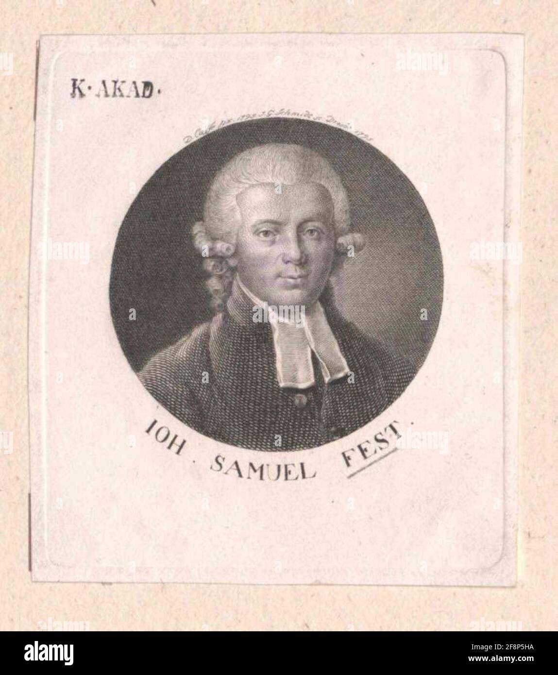 Fest, Johann Samuel. Foto Stock