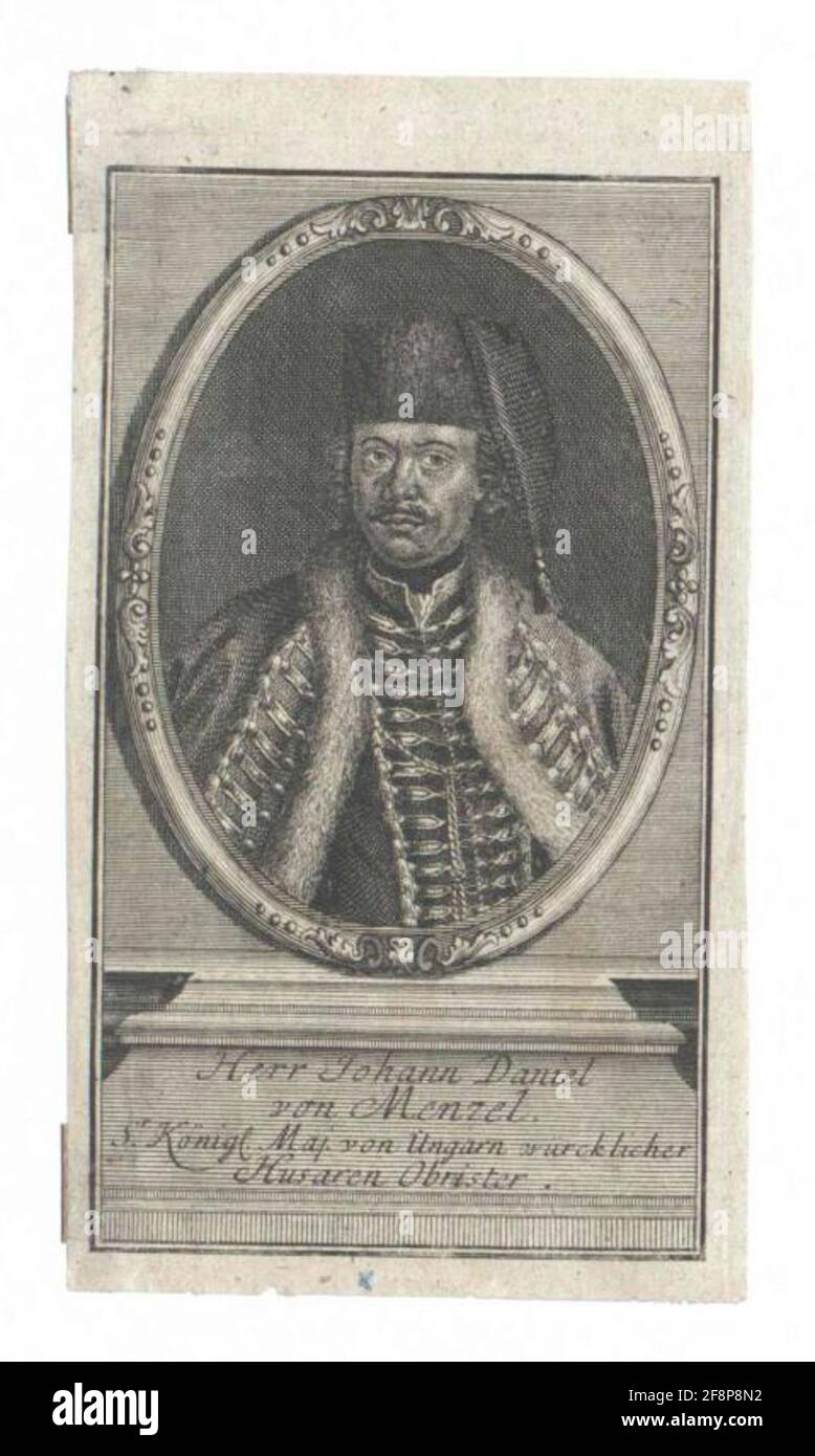 Menzel, Johann Daniel von. Foto Stock