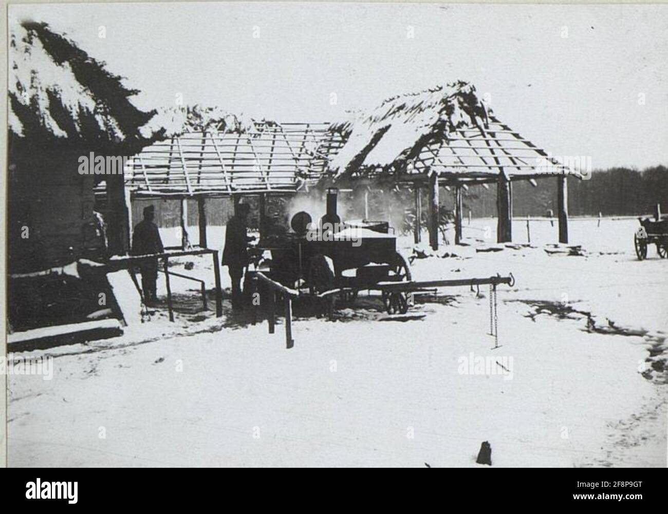 Feldküche F.K.K. K. bei Horyści. . Foto Stock