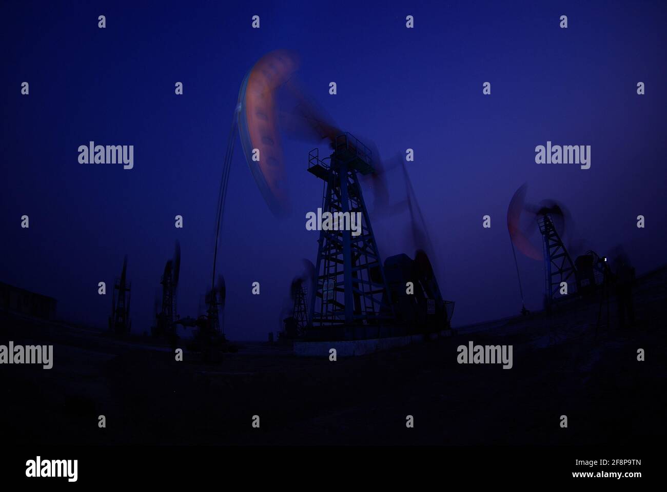 Dongying Oilfield, Provincia di Shandong, Cina Foto Stock