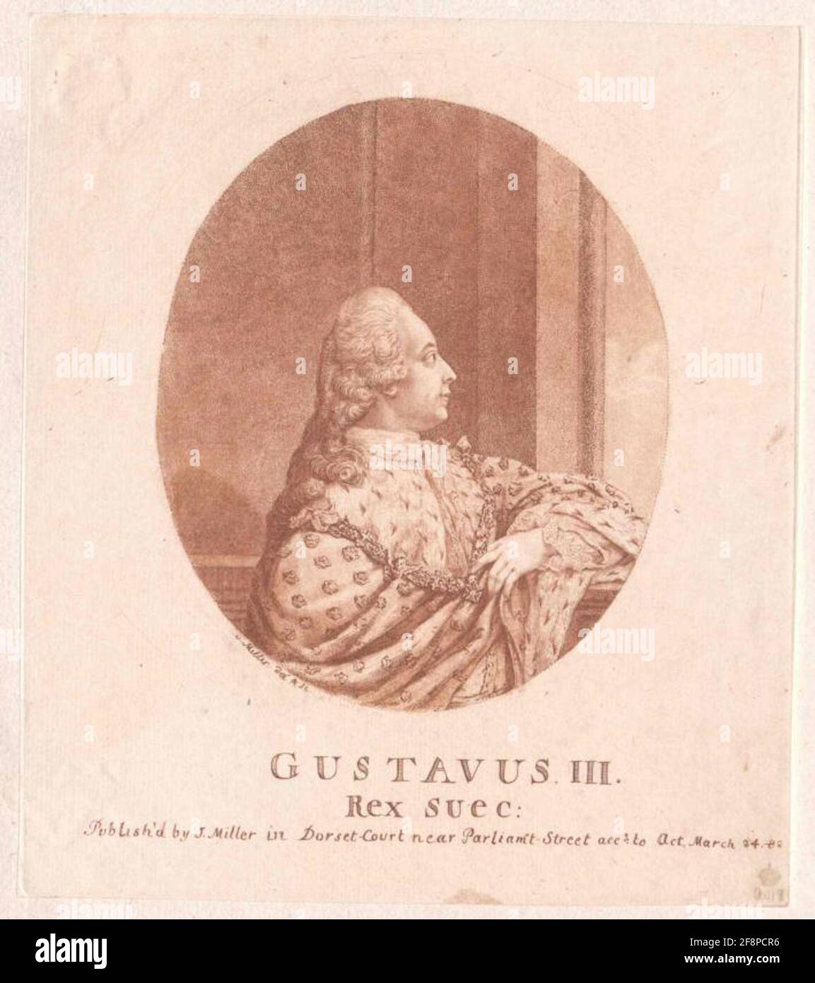 Gustav III, re di Svezia. Foto Stock