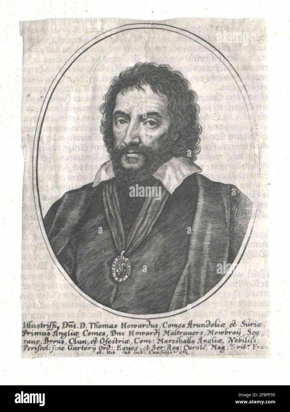 Howard, Conte di Arundel e Surrey, Thomas Editore: Merian, Matthew (il Vecchio) Stecher: Aubry, Peter (2) Editoria Sort: Frankfurt (Main) Foto Stock