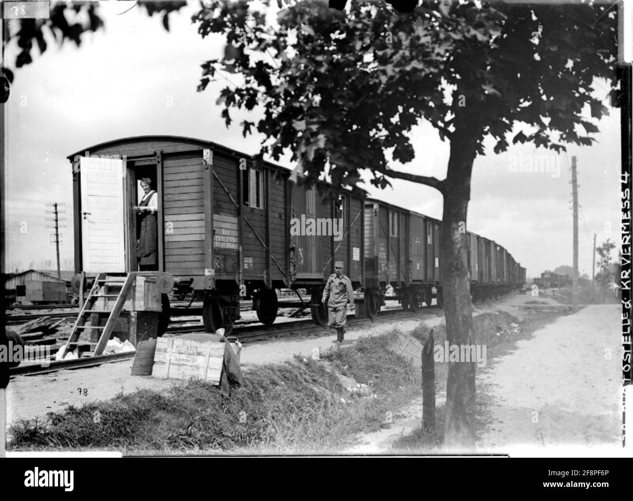Treno del campo-Libro Printery a Kowel Vista generale; Russia; fotografo: Kriegsvermessung 4. Foto Stock