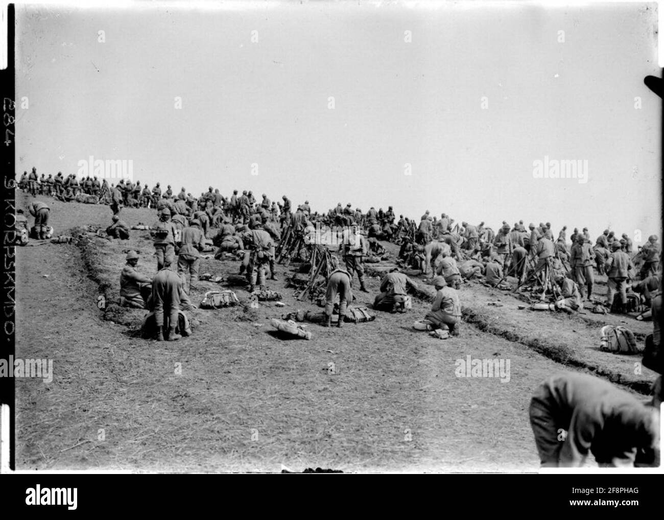 Dunajow campo di truppe del 15° corpo Ottomano Imperiale; Dunajow, Galizia; fotografo: 9. Kortskommando. Foto Stock