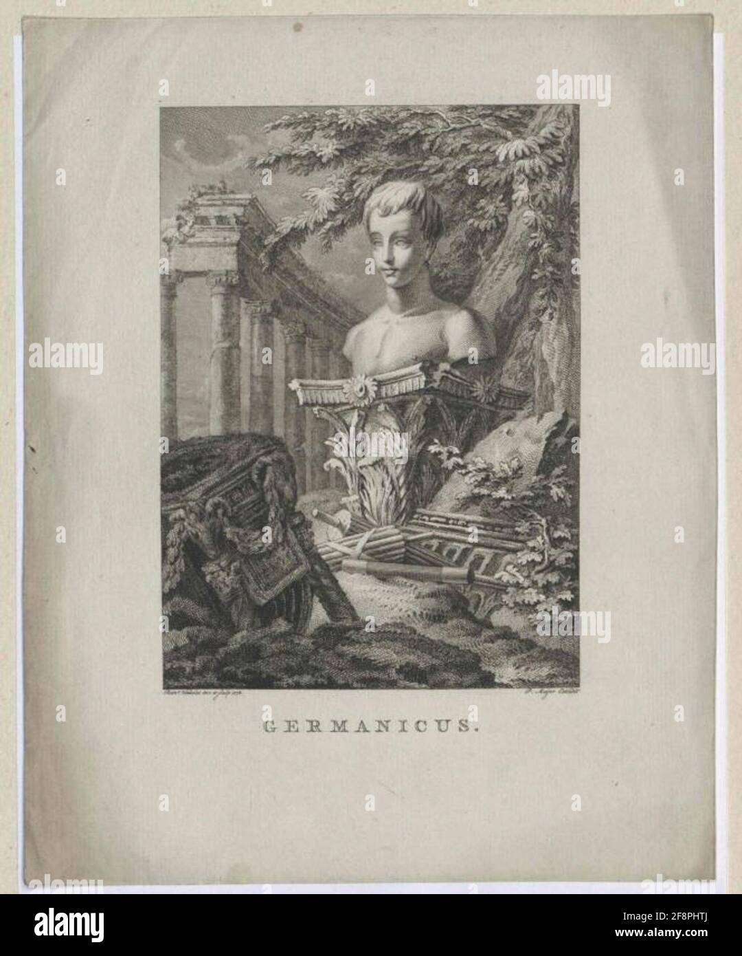 Germanico, Gaio Giulio Cesare. Foto Stock