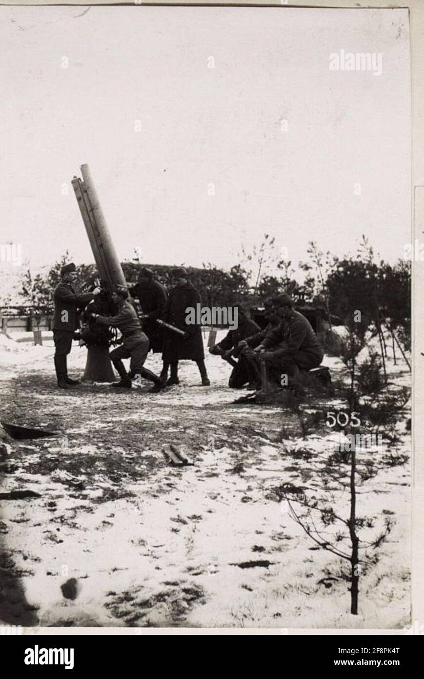 Batteria FLAKBattery 5/53. Foto Stock