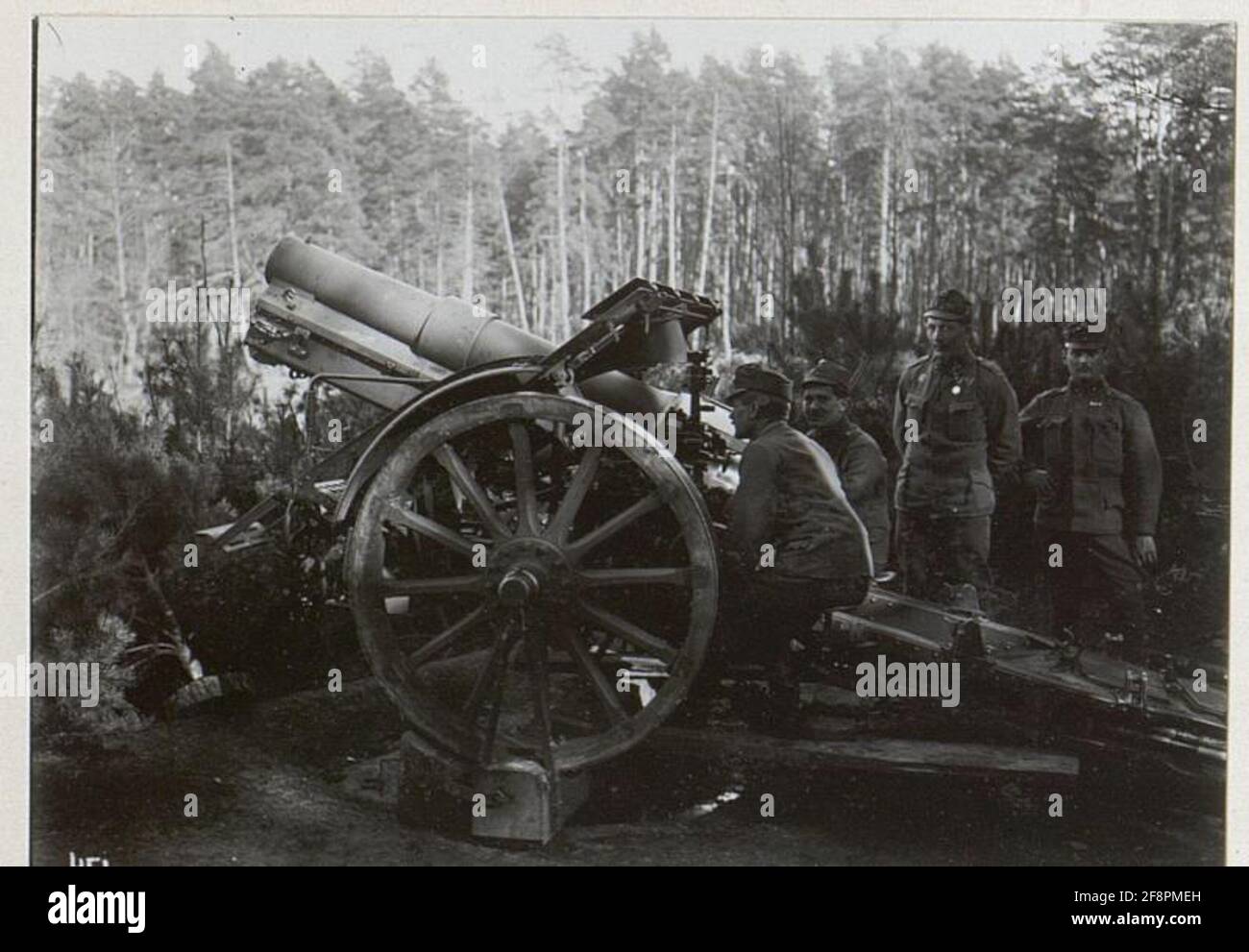 15 cm m.14. Uritzer di campo. Foto Stock
