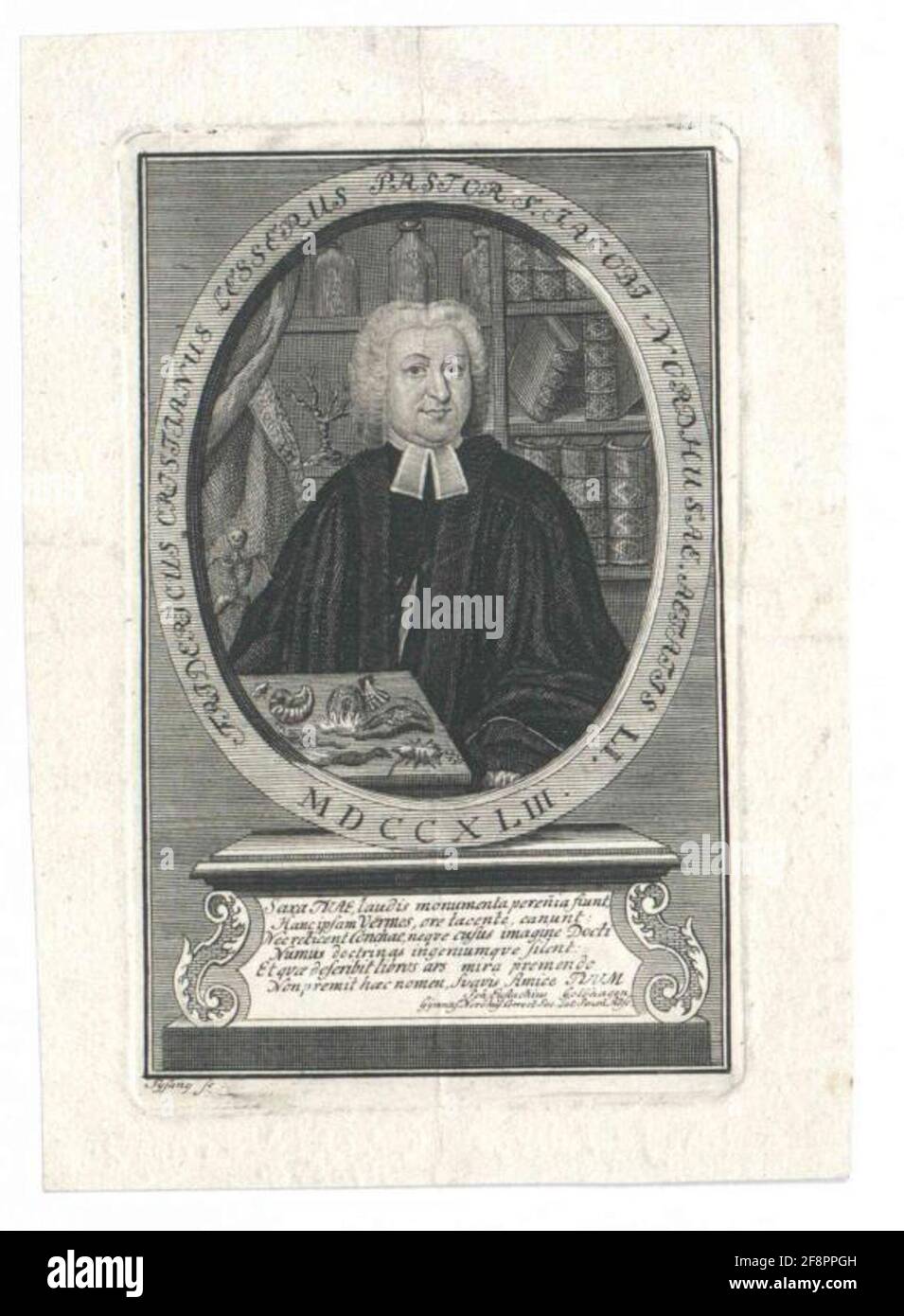 Minore, Friedrich Christian . Foto Stock