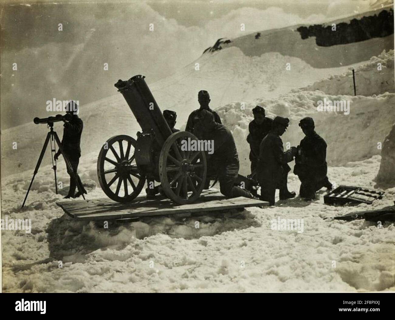 Volantino di difesa g.K.B.B.2 / 3 m.15. Sul Rattendorfer Alpe. . Foto Stock