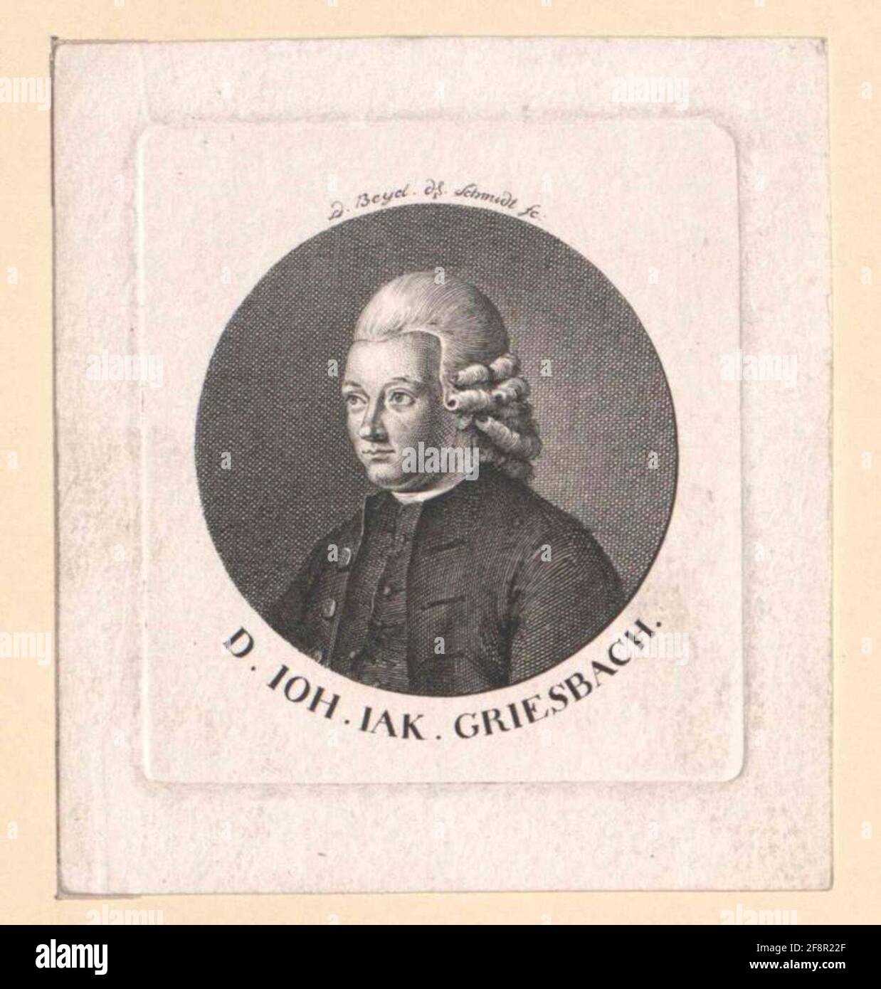 Griesbach, Johann Jakob disegnatore: Beyel, Danielstecher: Schmidt,? Data: 1776/1815 Foto Stock