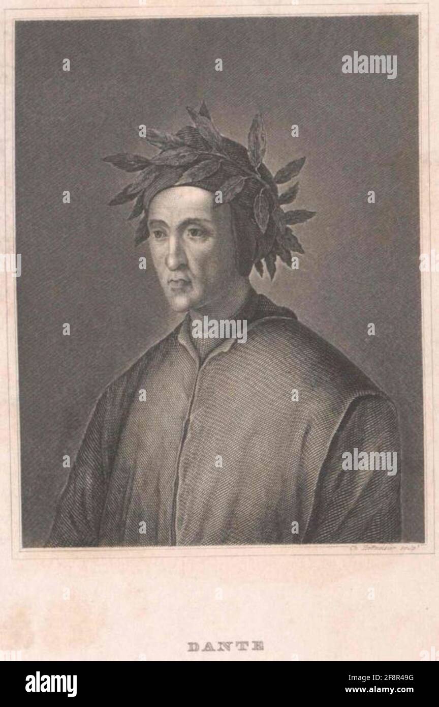Dante Alighieri Stecher: Hoffmeister, Christiandatting: 1839/1855 Foto Stock