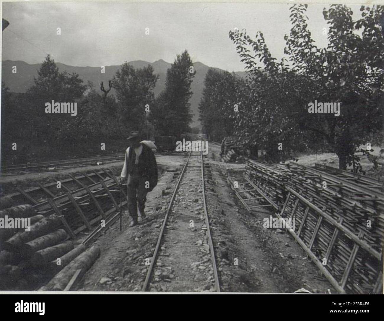 Uscita pista 14-15 km. Foto Stock