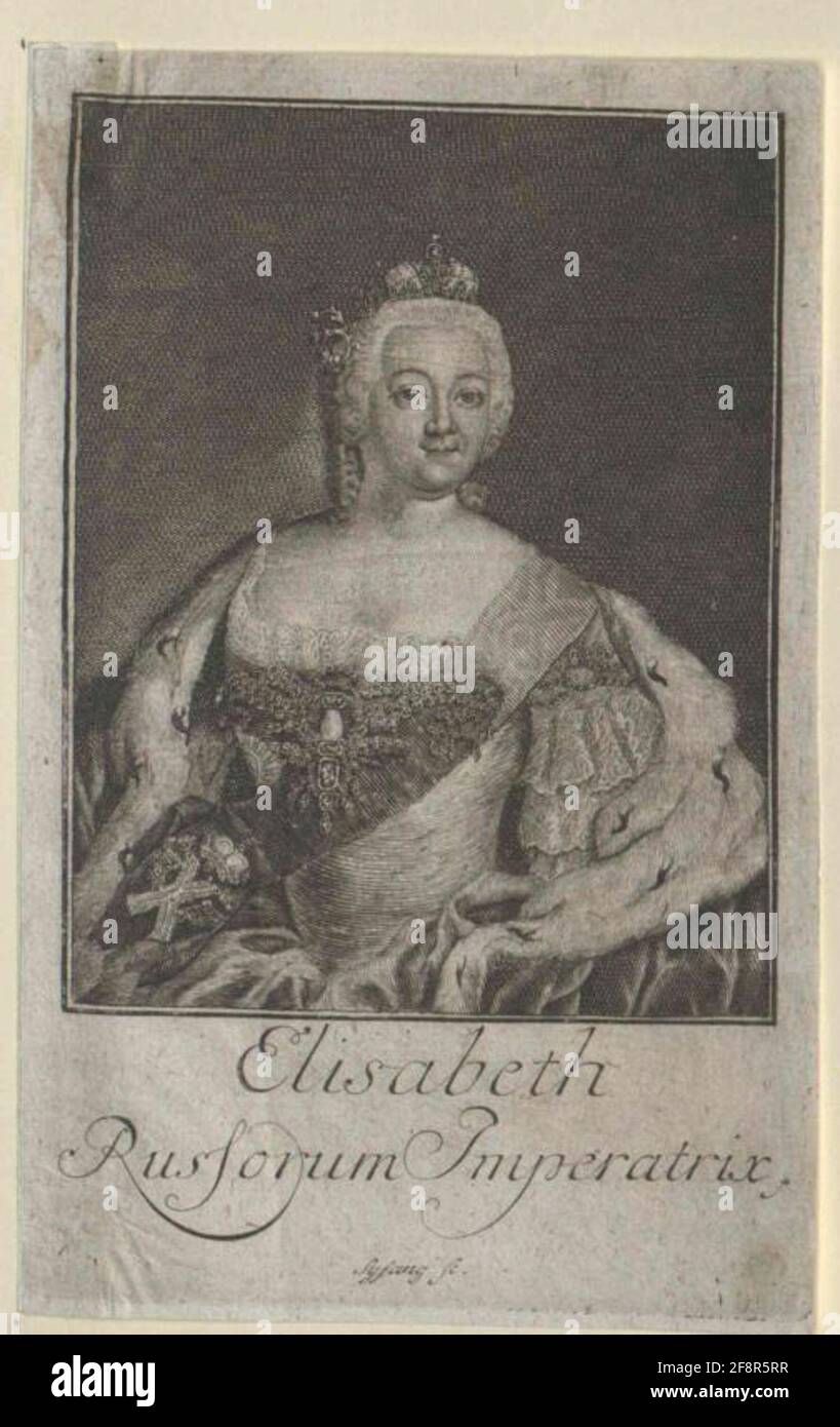 Elisabeth, imperatrice della Russia. Foto Stock