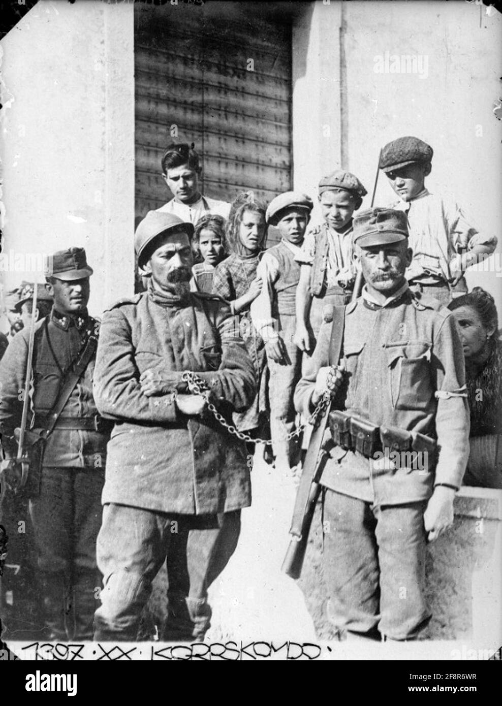 Cesare Battisti probabilmente a Trento o nei pressi di Trento; fotografo: 20. Kortskommando. Foto Stock