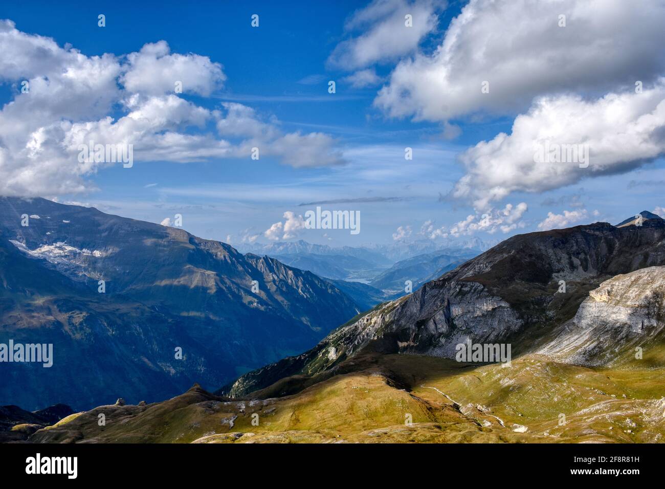 Großglockner, Hohe Tauern, Nationalpark, Alpen, Alpenhauptkamm, Hochgebirge, Edelweißspitze, Aussicht, Großer Bärenkopf, Glockner, Bärenkopf, Fernsich Foto Stock