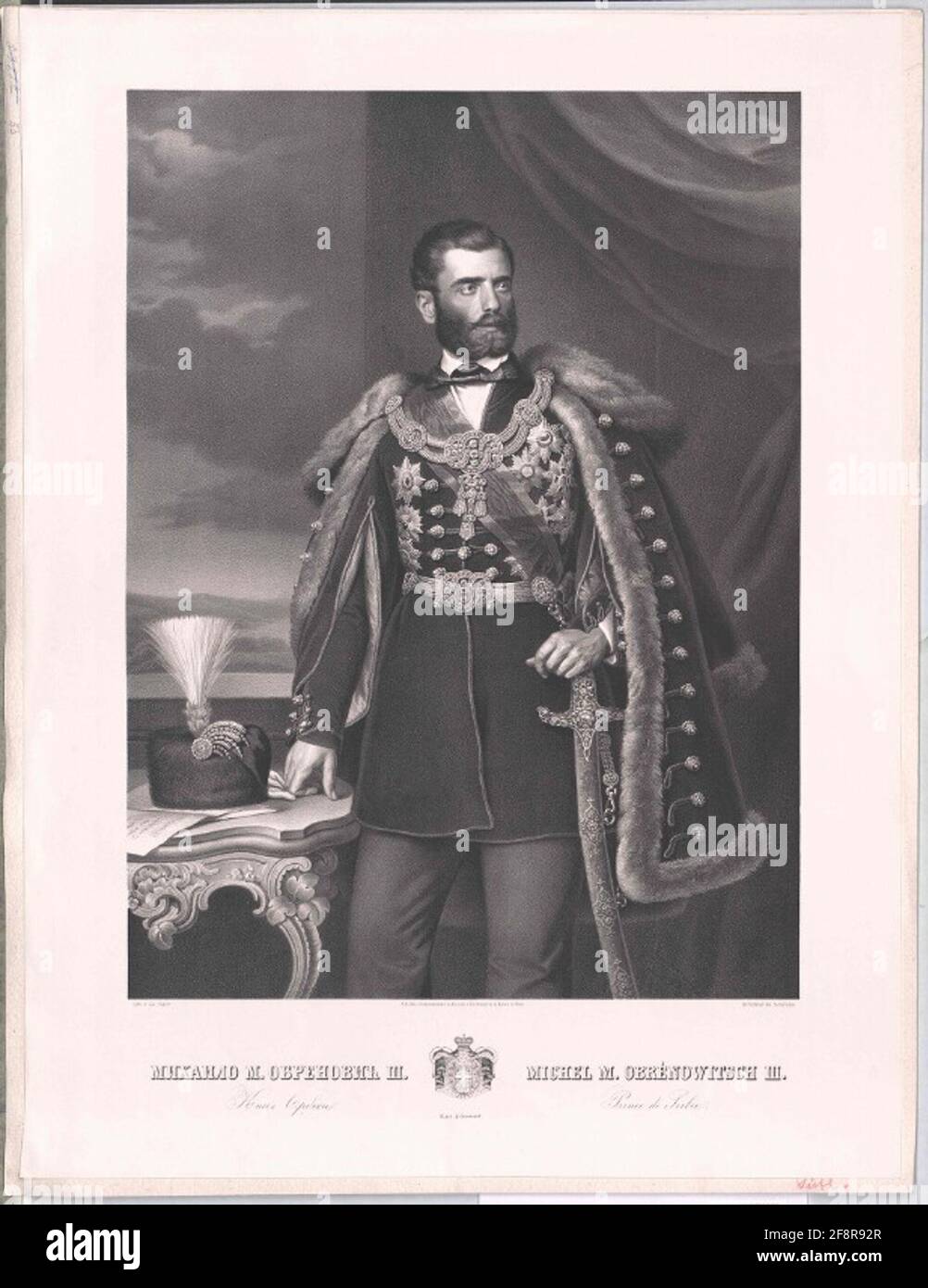 Michael Obrenovich, principe di Serbia. Foto Stock