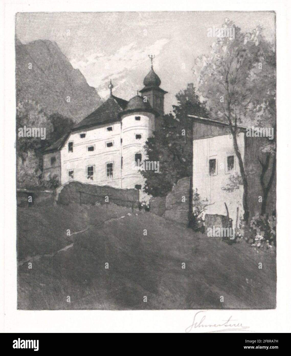 Schloss Greifenburg a Radmer . Foto Stock