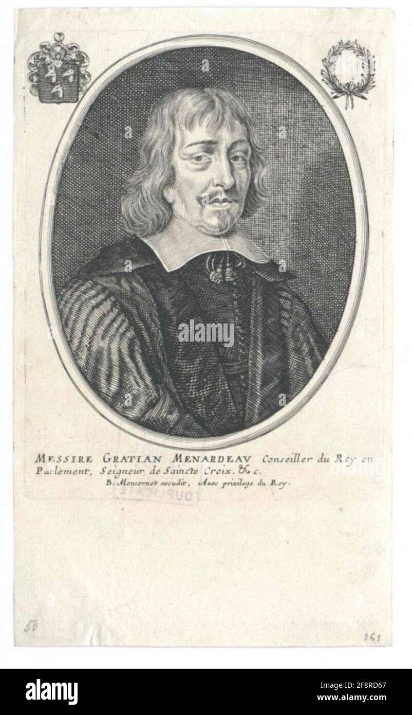 Menardeau, Gratian. Foto Stock
