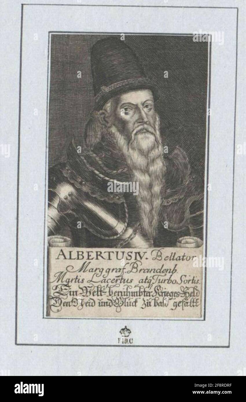 Albert Alcibiades, Elettore di Brandeburgo 1651/1750 Foto Stock