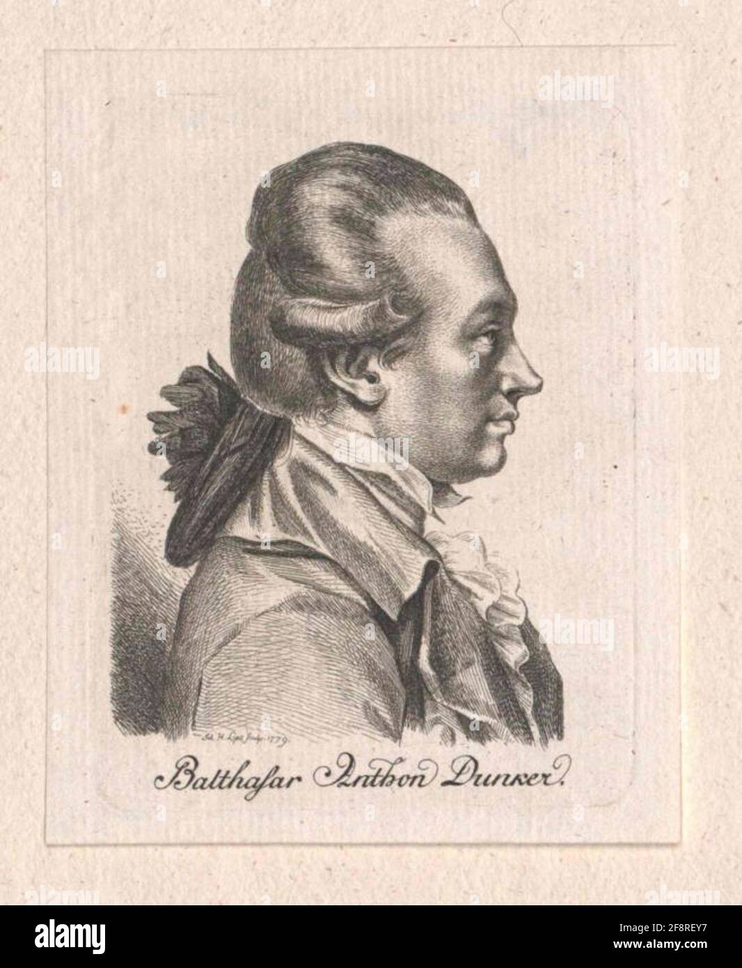 Dunker, Balthasar Anton. Foto Stock