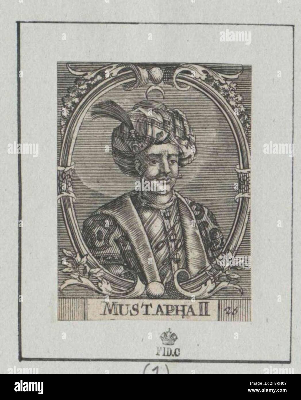 Mustafa II, Sultano di Turchia. Foto Stock
